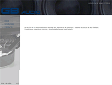 Tablet Screenshot of gb-audio.com.ar
